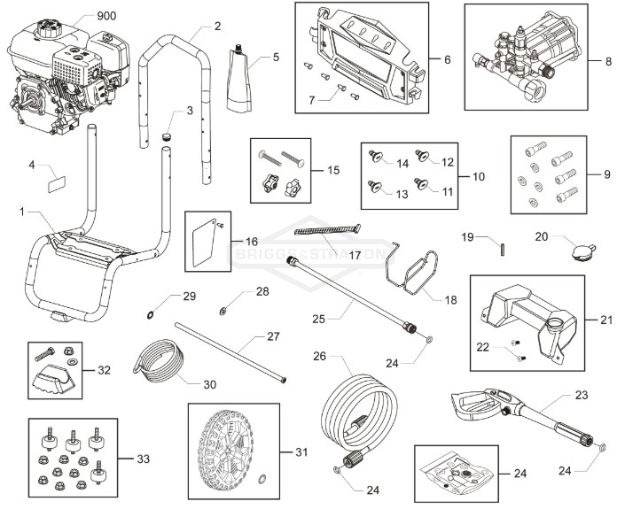 Craftsman Pressure Washer 3,000 psi CMXGWAS020790-02 Replacement Parts kits & Manual